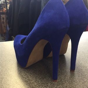 Jessica Simpson Shoes - Jessica Simpson Blue Suede Heels Jessica Simpson Shoes - Jessica Simpson Blue Suede Heels